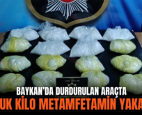 BAYKAN’DA DURDURULAN ARAÇTA 8 BUÇUK KİLO METAMFETAMİN YAKALANDI