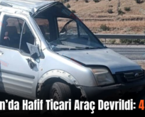 Baykan’da Hafif Ticari Araç Devrildi: 4 Yaralı