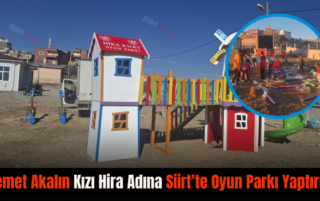 Demet Akalın Kızı Hira Adına Siirt’te Oyun Parkı Yaptırdı