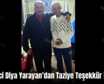 Gazeteci Diya Yarayan’dan Taziye Teşekkür Mesajı