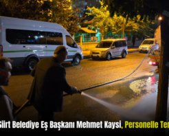 İşçi Dostu Siirt Belediye Eş Başkanı Mehmet Kaysi, Personelle Temizlik Yaptı