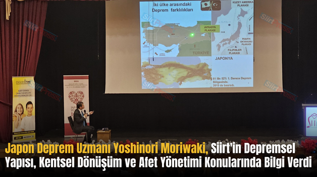 Japon Deprem Uzmanı Yoshinori Moriwaki, Siirt’in Depremsel Yapısı, Kentsel Dönüşüm ve Afet Yönetimi Konularında Bilgi Verdi