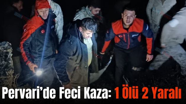 Pervari’de Feci Kaza: 1 Ölü 2 Yaralı