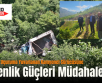 Pervari’de Uçuruma Yuvarlanan Kamyonet Sürücüsüne Güvenlik Güçleri Müdahale Etti