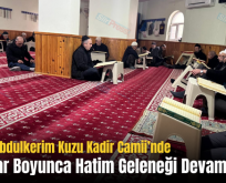 Siirt’te Abdulkerim Kuzu Kadir Camii’nde Üç Aylar Boyunca Hatim Geleneği Devam Ediyor