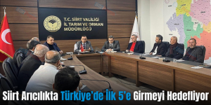 Siirt Arıcılıkta Türkiye’de İlk 5’e Girmeyi Hedefliyor