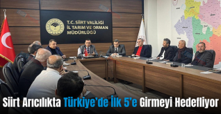 Siirt Arıcılıkta Türkiye’de İlk 5’e Girmeyi Hedefliyor