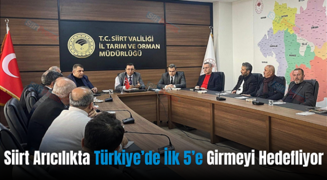 Siirt Arıcılıkta Türkiye’de İlk 5’e Girmeyi Hedefliyor