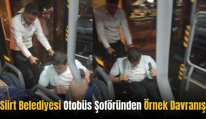 Siirt Belediyesi Otobüs Şoföründen Örnek Davranış