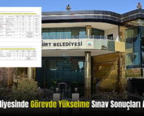 Siirt Belediyesinde Görevde Yükselme Sınav Sonuçları Açıklandı