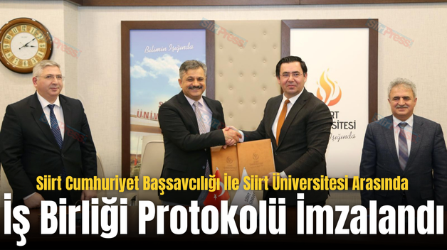 Siirt Cumhuriyet Başsavcılığı İle Siirt Üniversitesi Arasında İş Birliği Protokolü İmzalandı