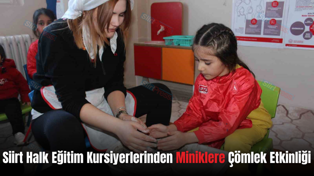 Siirt Halk Eğitim Kursiyerlerinden Miniklere Çömlek Etkinliği