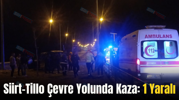 Siirt-Tillo Çevre Yolunda Kaza: 1 Yaralı