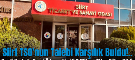 Siirt TSO’nun Talebi Karşılık Buldu!.. Kredi Kartıyla Vergi Ödeme Limiti 5 Milyon TL’ye Yükseltildi