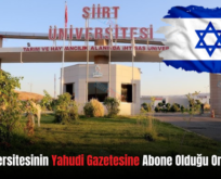 Siirt Üniversitesinin Yahudi Gazetesine Abone Olduğu Ortaya Çıktı