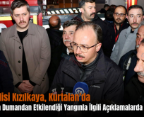 Siirt Valisi Kızılkaya, Kurtalan’da 20 Kişinin Dumandan Etkilendiği Yangınla İlgili Açıklamalarda Bulundu