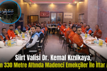 Siirt Valisi Dr. Kemal Kızılkaya, Yerin 330 Metre Altında Madenci Emekçiler İle İftar Açtı