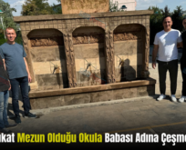 Siirtli Avukat Mezun Olduğu Okula Babası Adına Çeşme Yaptırdı