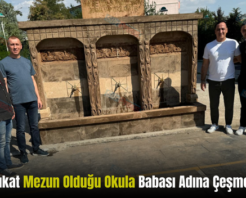 Siirtli Avukat Mezun Olduğu Okula Babası Adına Çeşme Yaptırdı