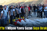 Siirt’te 1 Milyon Yavru Sazan Suya Bırakıldı