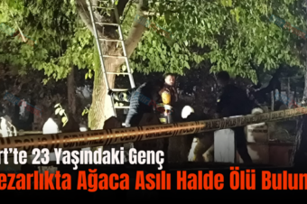 Siirt’te 23 Yaşındaki Genç Mezarlıkta Ağaca Asılı Halde Ölü Bulundu