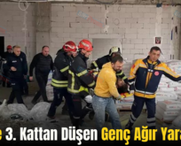 Siirt’te 3. Kattan Düşen Genç Ağır Yaralandı