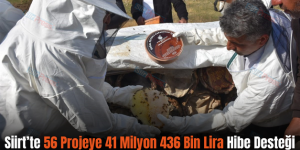 Siirt’te 56 Projeye 41 Milyon 436 Bin Lira Hibe Desteği