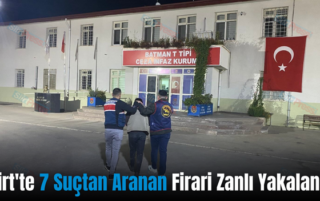 Siirt’te 7 Suçtan Aranan Firari Zanlı Yakalandı