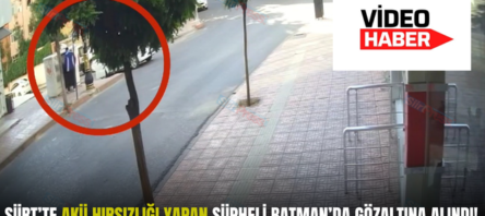 SİİRT’TE AKÜ HIRSIZLIĞI YAPAN ŞÜPHELİ BATMAN’DA GÖZALTINA ALINDI!