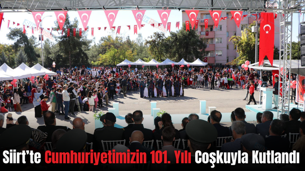 Siirt’te Cumhuriyetimizin 101. Yılı Coşkuyla Kutlandı