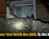 Siirt’te Gece Yarısı Metruk Bina Çöktü, Üç Bina Boşaltıldı