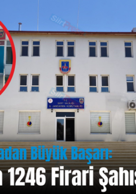 Siirt’te Jandarmadan Büyük Başarı: 2024 Yılında 1246 Firari Şahıs Yakalandı