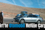 Siirt’te Otomobil Refüje Çarptı