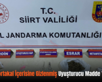 Siirt’te Portakal İçerisine Gizlenmiş Uyuşturucu Madde Yakalandı