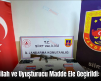 Siirt’te Silah ve Uyuşturucu Madde Ele Geçirildi: 2 Gözaltı