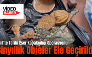 Siirt’te Tarihi Eser Kaçakçılığı Operasyonu: Binyıllık Objeler Ele Geçirildi