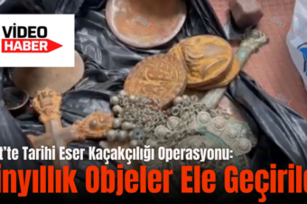 Siirt’te Tarihi Eser Kaçakçılığı Operasyonu: Binyıllık Objeler Ele Geçirildi