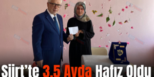 Siirt’te 3.5 Ayda Hafız Oldu