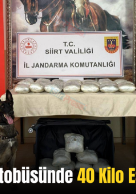 Siirt’te Yolcu Otobüsünde 40 Kilo Esrar Yakalandı