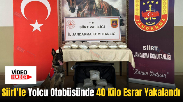 Siirt’te Yolcu Otobüsünde 40 Kilo Esrar Yakalandı