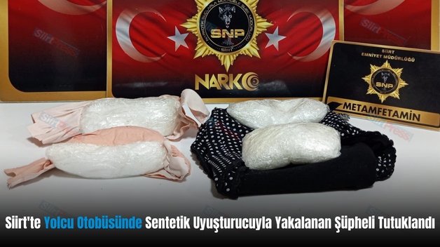 Siirt’te Yolcu Otobüsünde Sentetik Uyuşturucuyla Yakalanan Şüpheli Tutuklandı